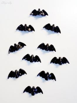 schwarze Acryl Fledermäuse